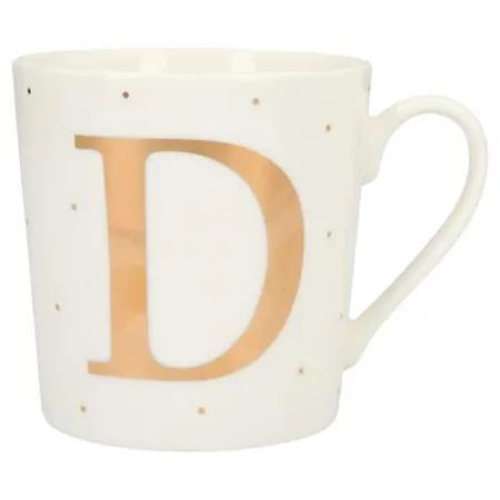Depesche Porzellan Becher mit Buchstaben - D