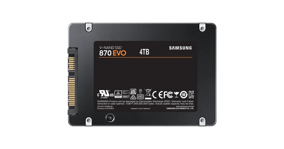 SAMSUNG870 EVO, 4 TB SSD  (MZ-77E4T0B/EU, SATA/600)