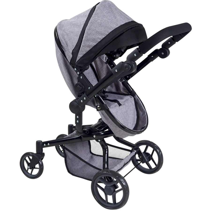 knorr toys® Puppenwagen Boonk - stone black grau