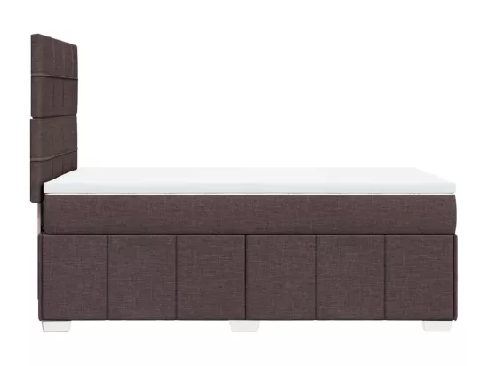 Sommier tapissier avec matelas Marron foncé 90x200 cm