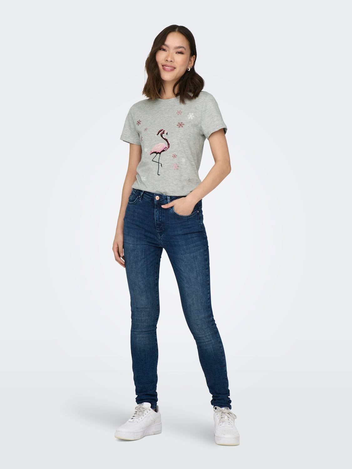 ONLYRSA T-shirt Light Grey Melange