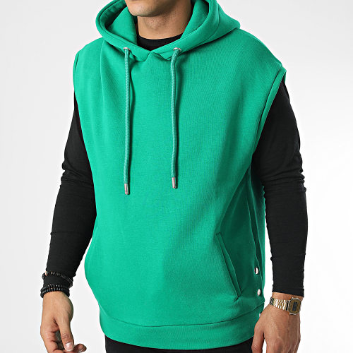Sweat Capuche Sans Manches KL-2100 Vert