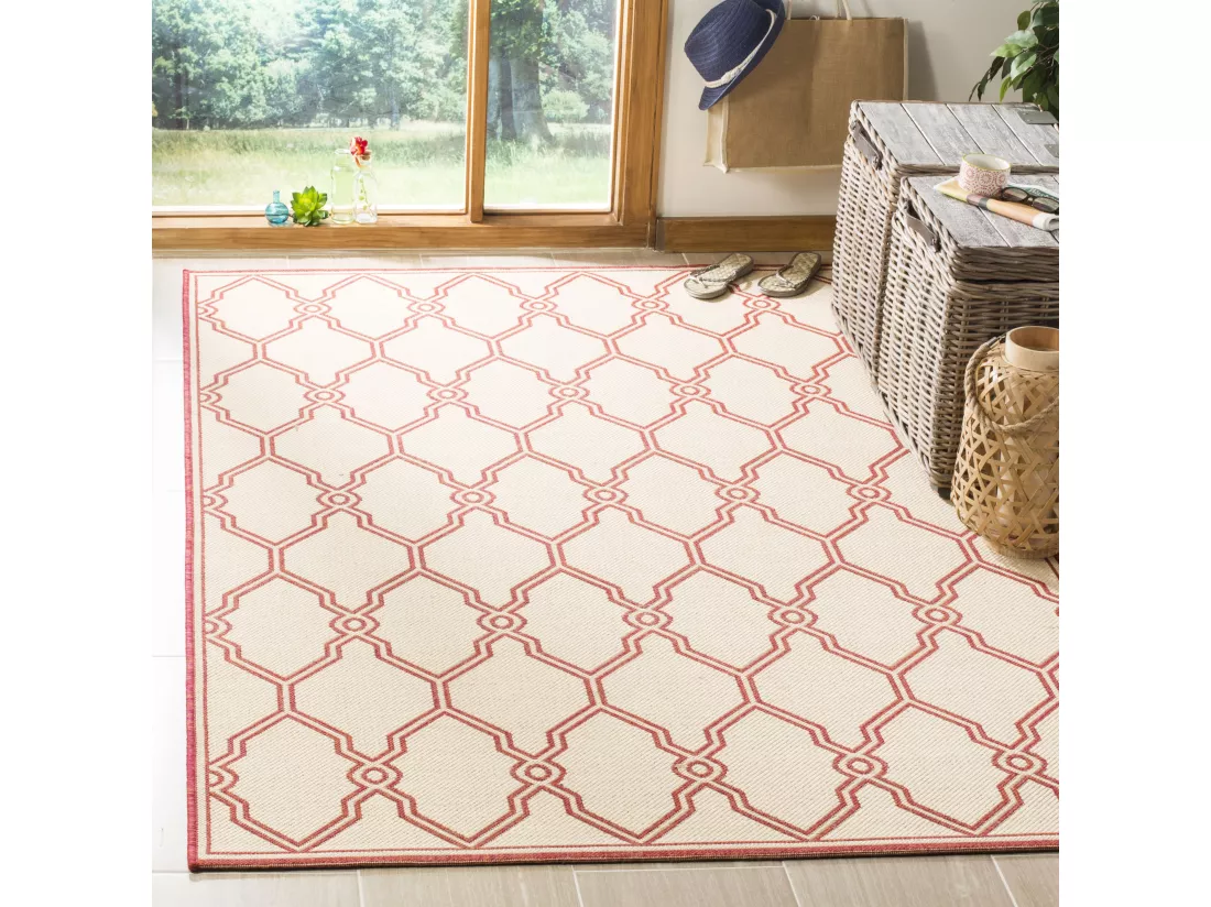 Tapis Red & Creme 155 X 229 cm - Nerano