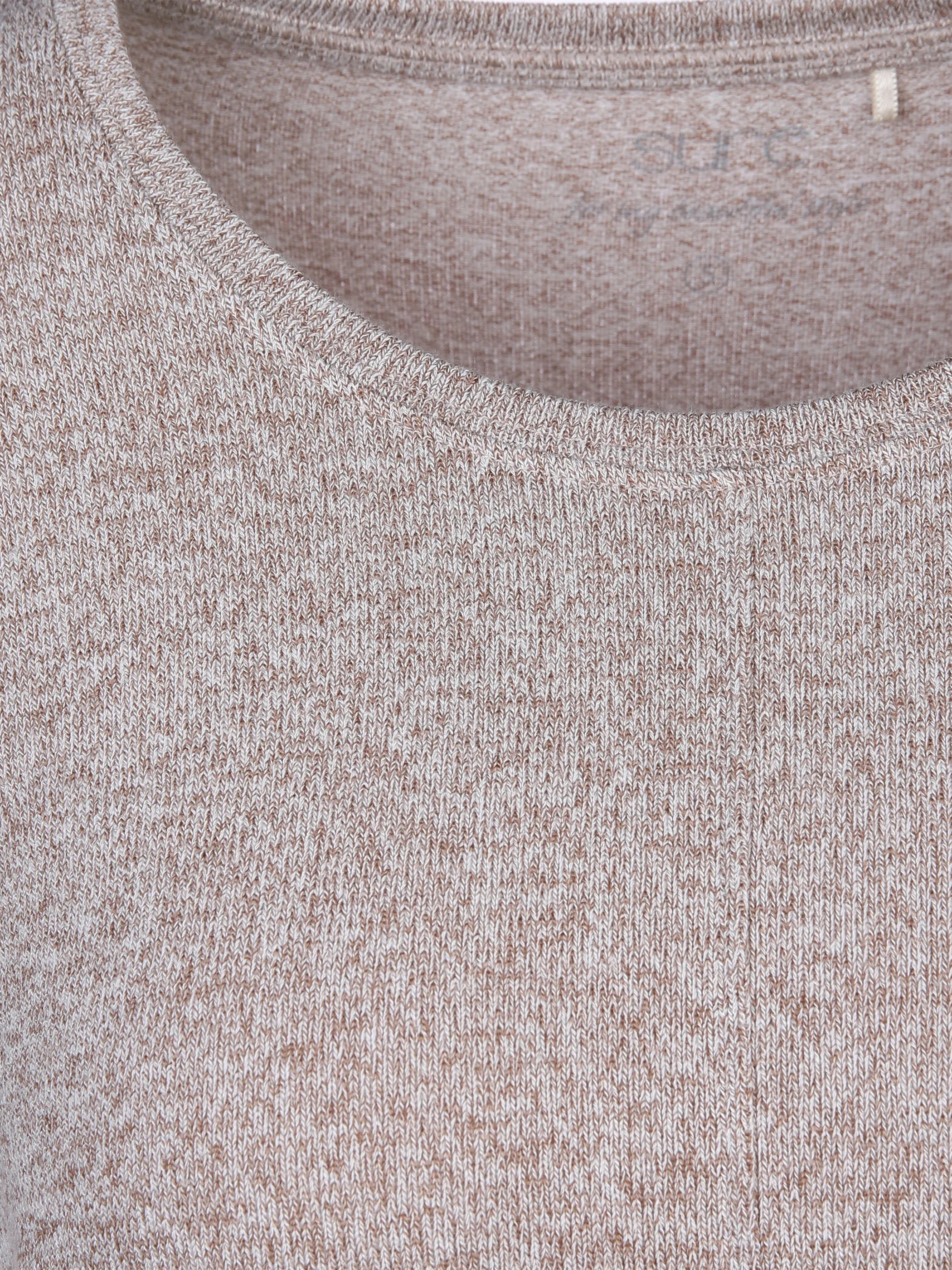 Damen Flauschshirt in melierter Optik