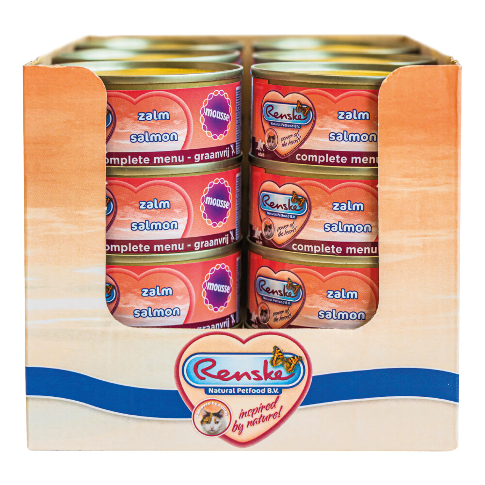 24x Renske Kattenvoer Mousse Zalm70 gr