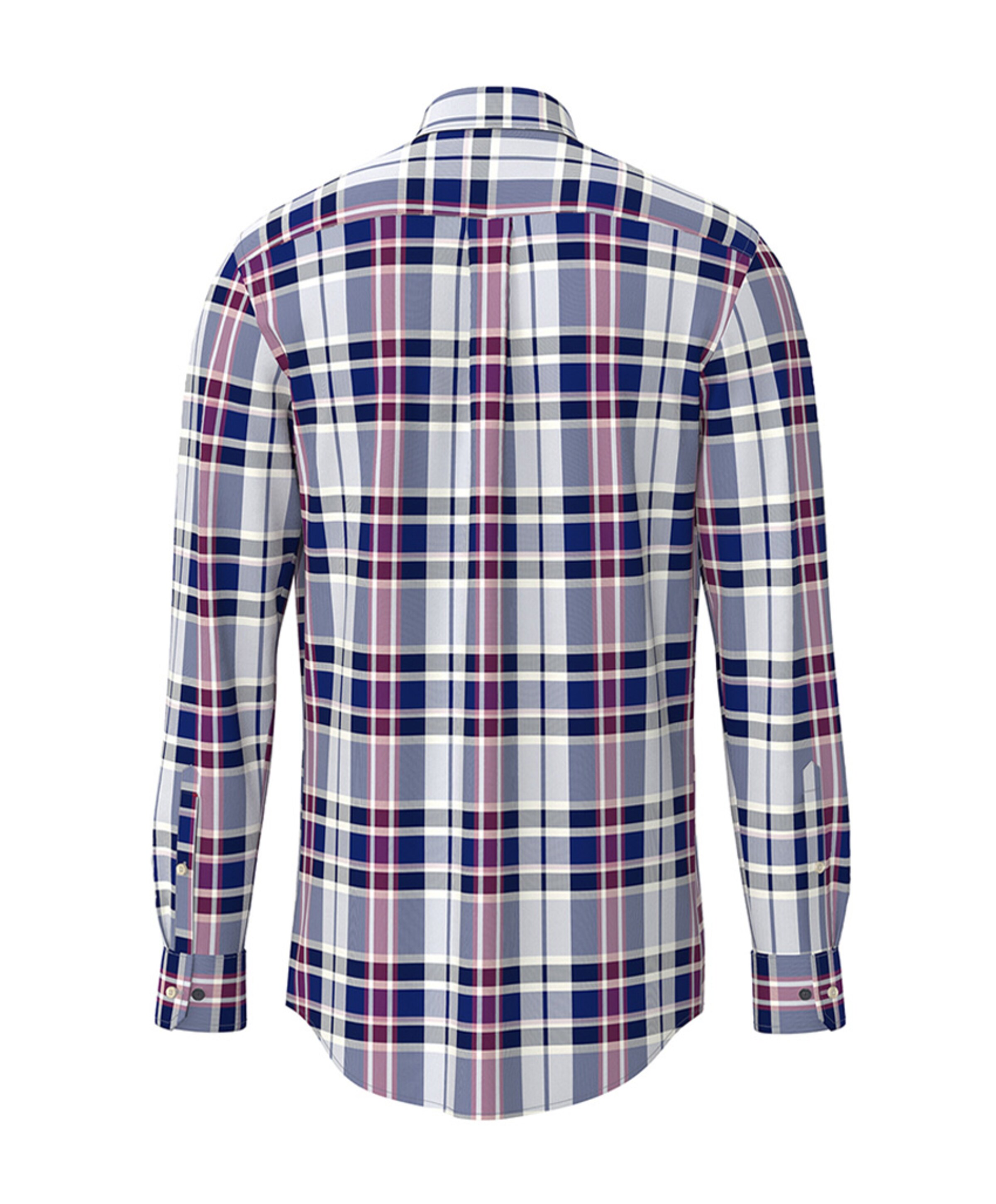 Fynch-Hatton Heren overhemd lange mouw blauw