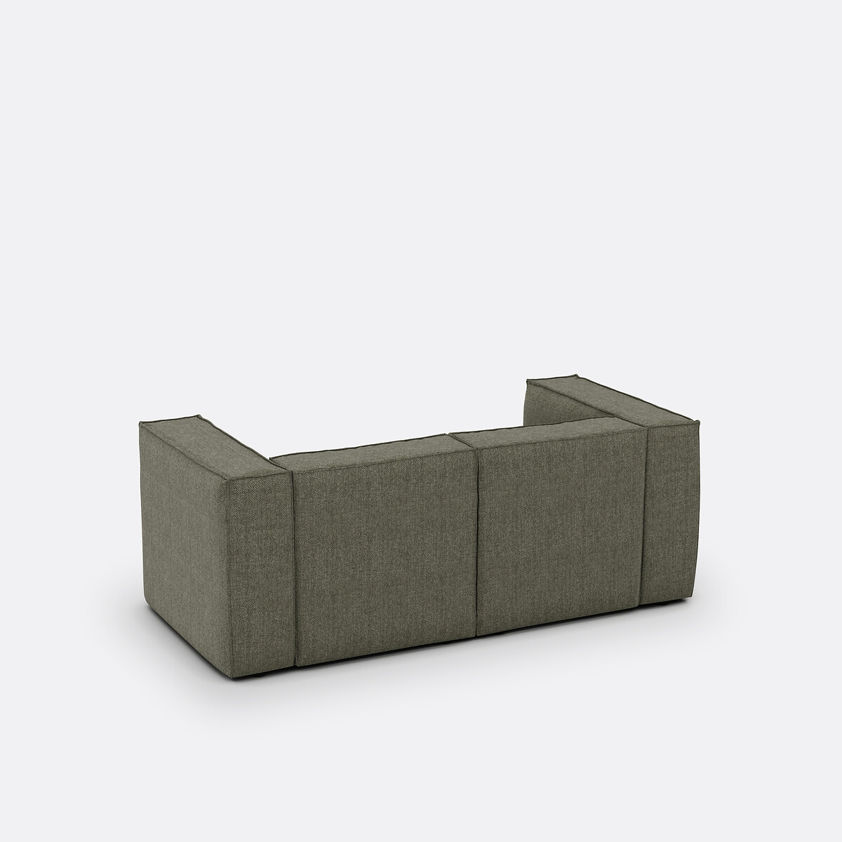 LA REDOUTE INTERIEURS<br>Banco modular, 2 espinhas, tecido terra texturizado, Seven