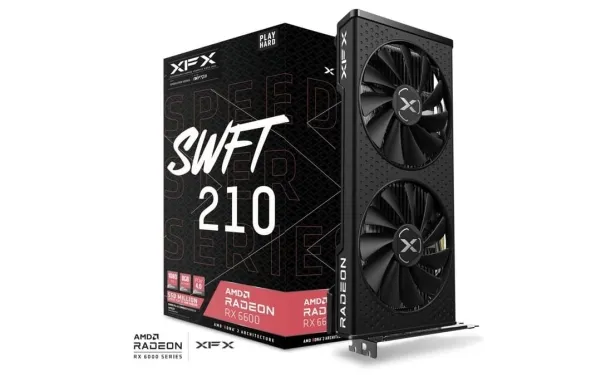 XFX Radeon™ Speedster SWFT210 Radeon RX 6600 - Grafikkort - Radeon™ RX 6600 - 8 GB GDDR6 - PCIe 4.0 x8 - HDMI, 3 x DisplayPort