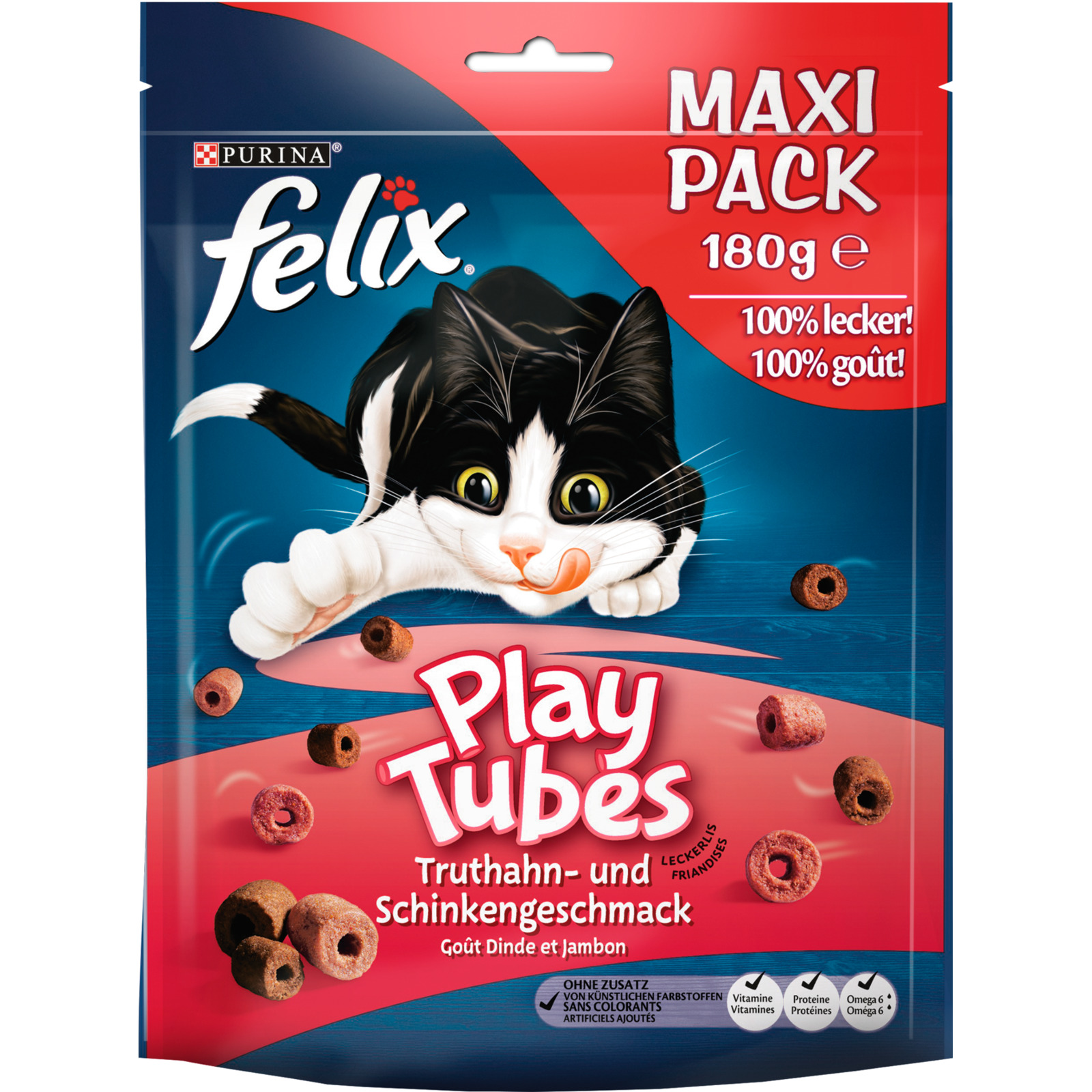FELIX Play Tubes Turkey&Ham 180 g