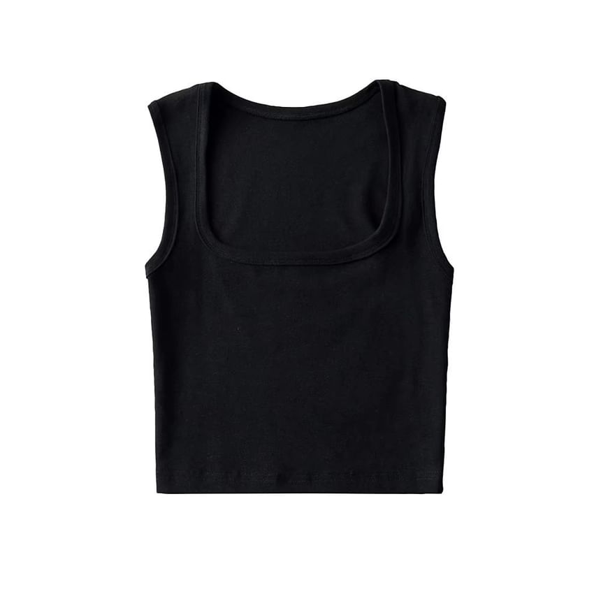 Osion - Effen tanktop met vierkante hals