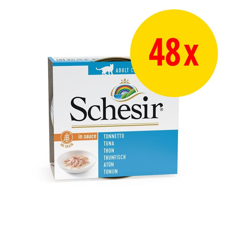 Lot Schesir Natural en sauce 48 x 70 g