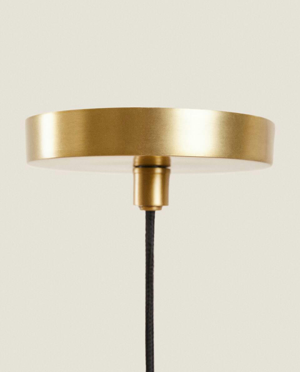 LUMINÁRIA DE TETO DE VIDRO ONDULADO