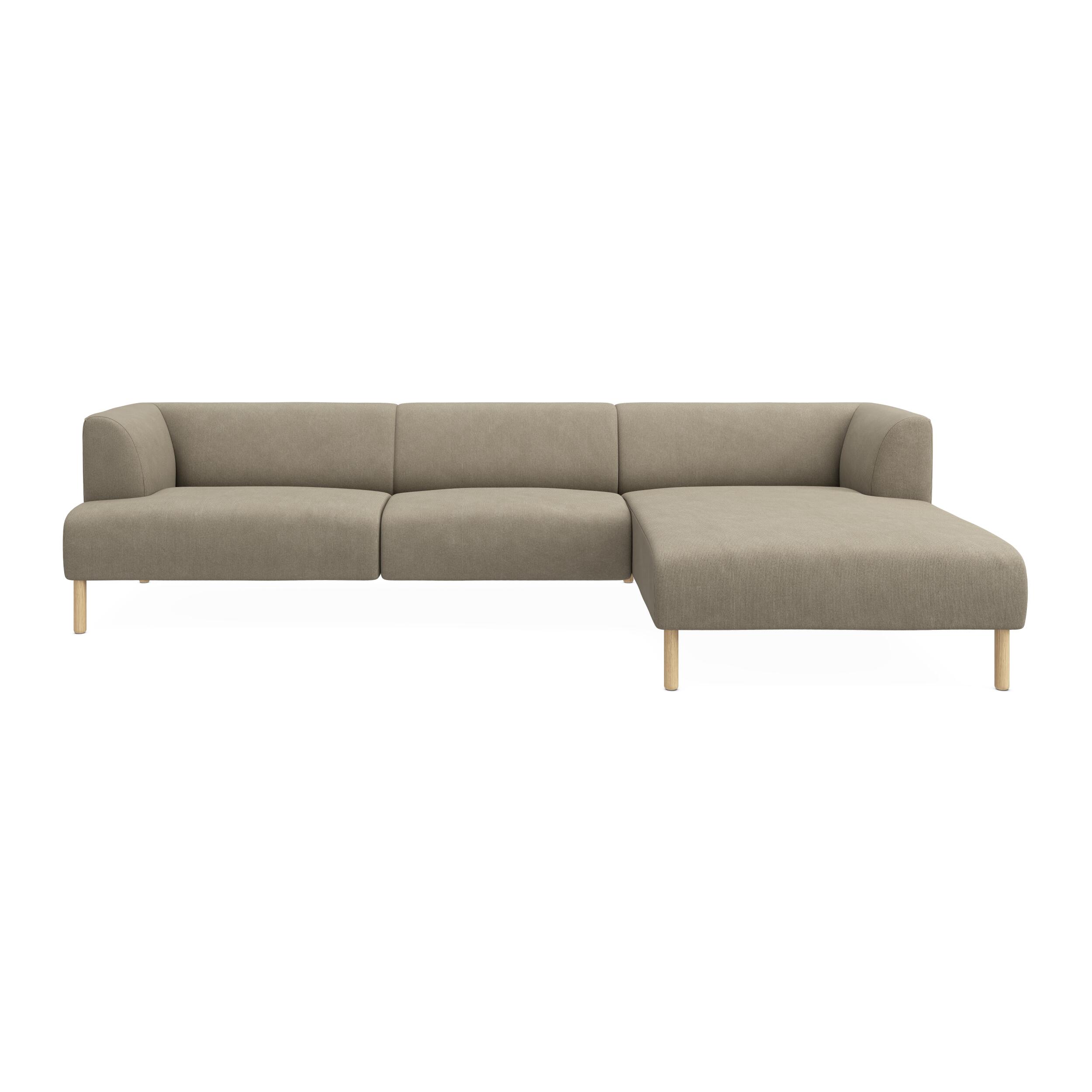 Teron højrevendt sofa med chaiselong