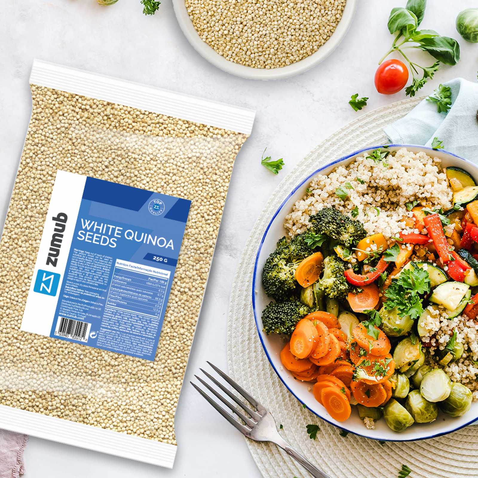 Sementes de Quinoa Branca Zumub 250g