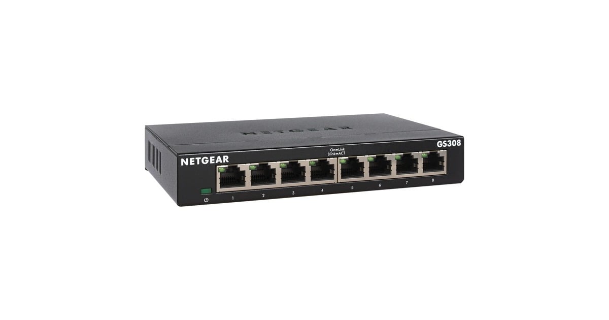 NetgearGS308 switch  (Zwart)