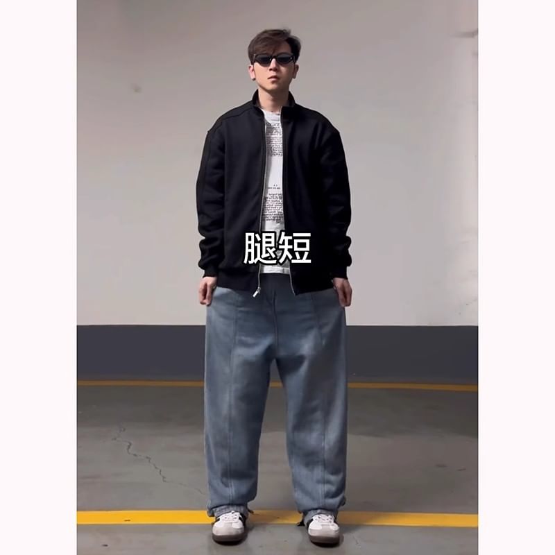 Chuoku - Mid Rise Plain Bootcut Dress Pants
