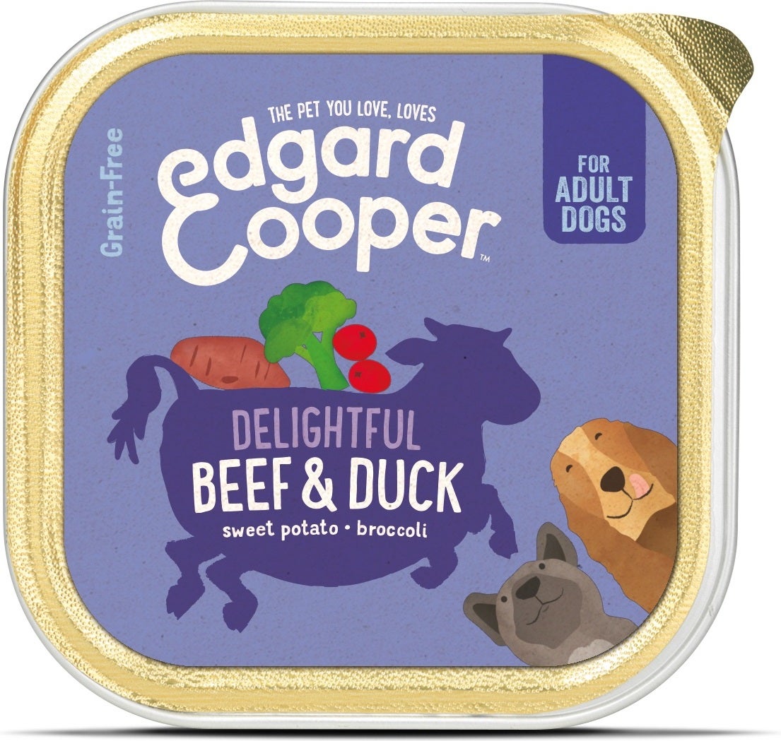 Edgard & Cooper hondenvoer rund en eend adult 150 g