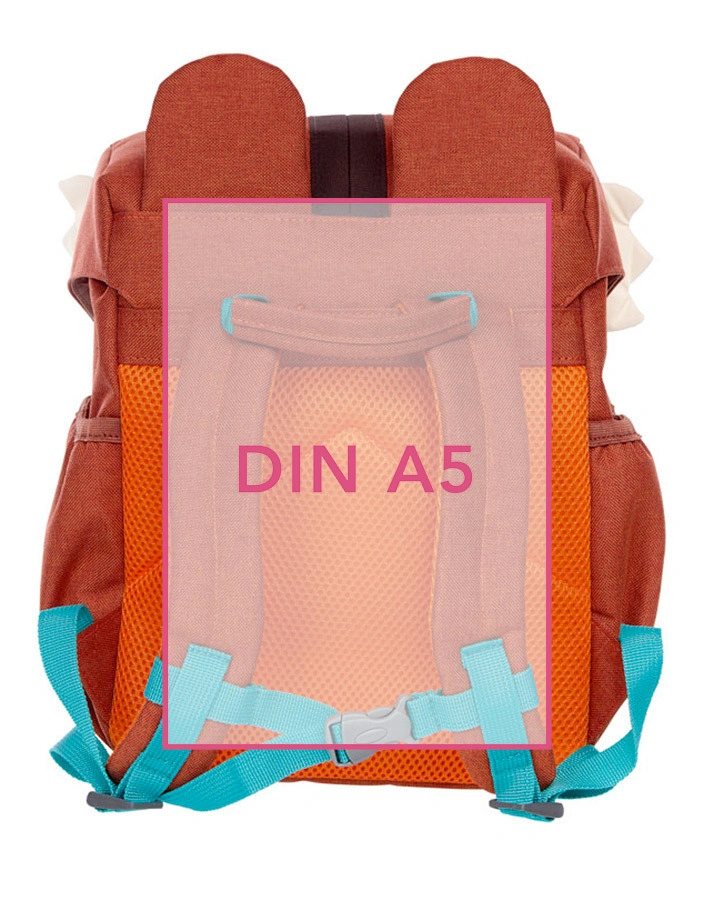 Kinder-Rucksack COOL2SCHOOL – TIGER (24x28x18) in dunkelrot