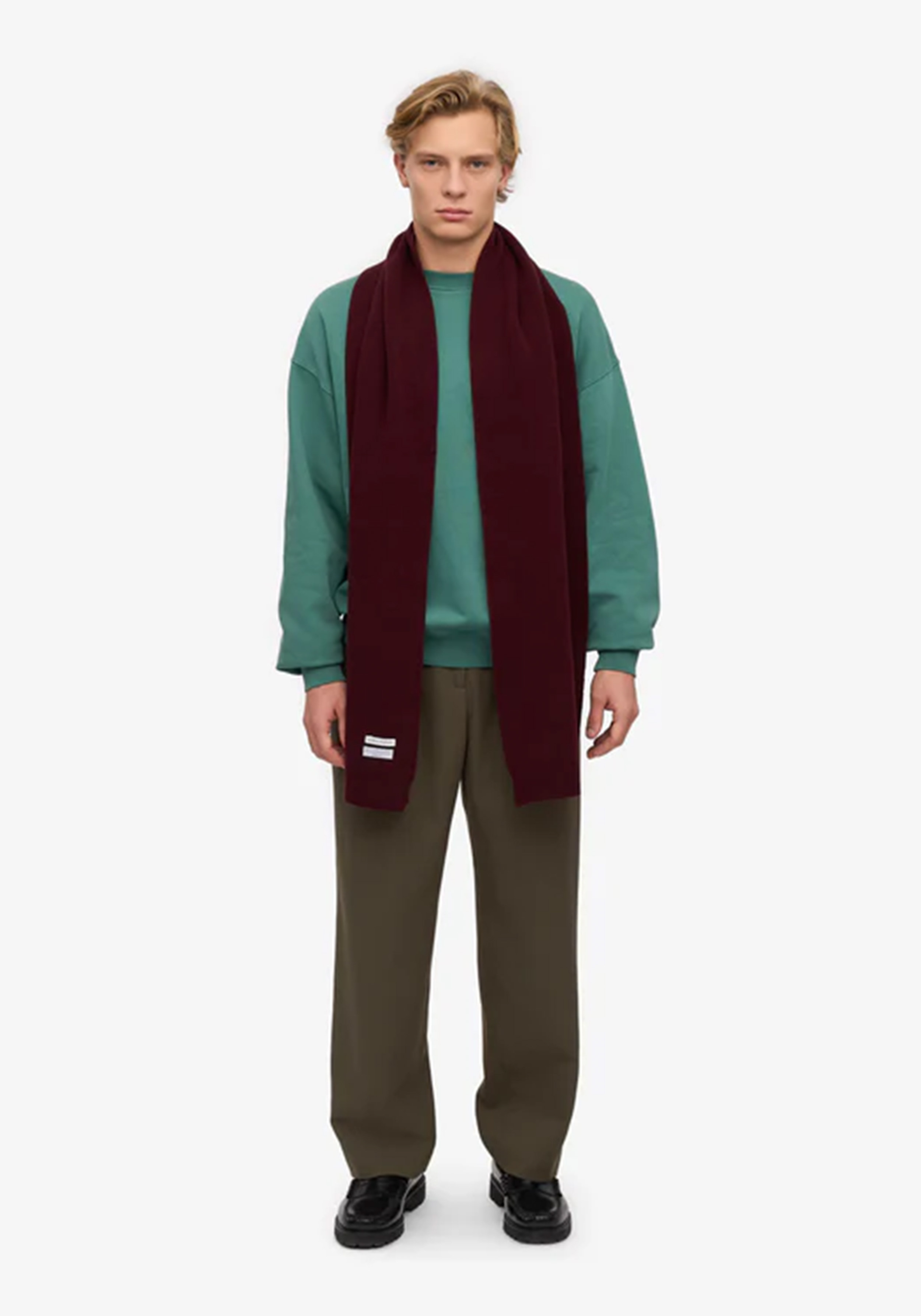 Colorful Standard Merino-Wollschal Oxblood Red
