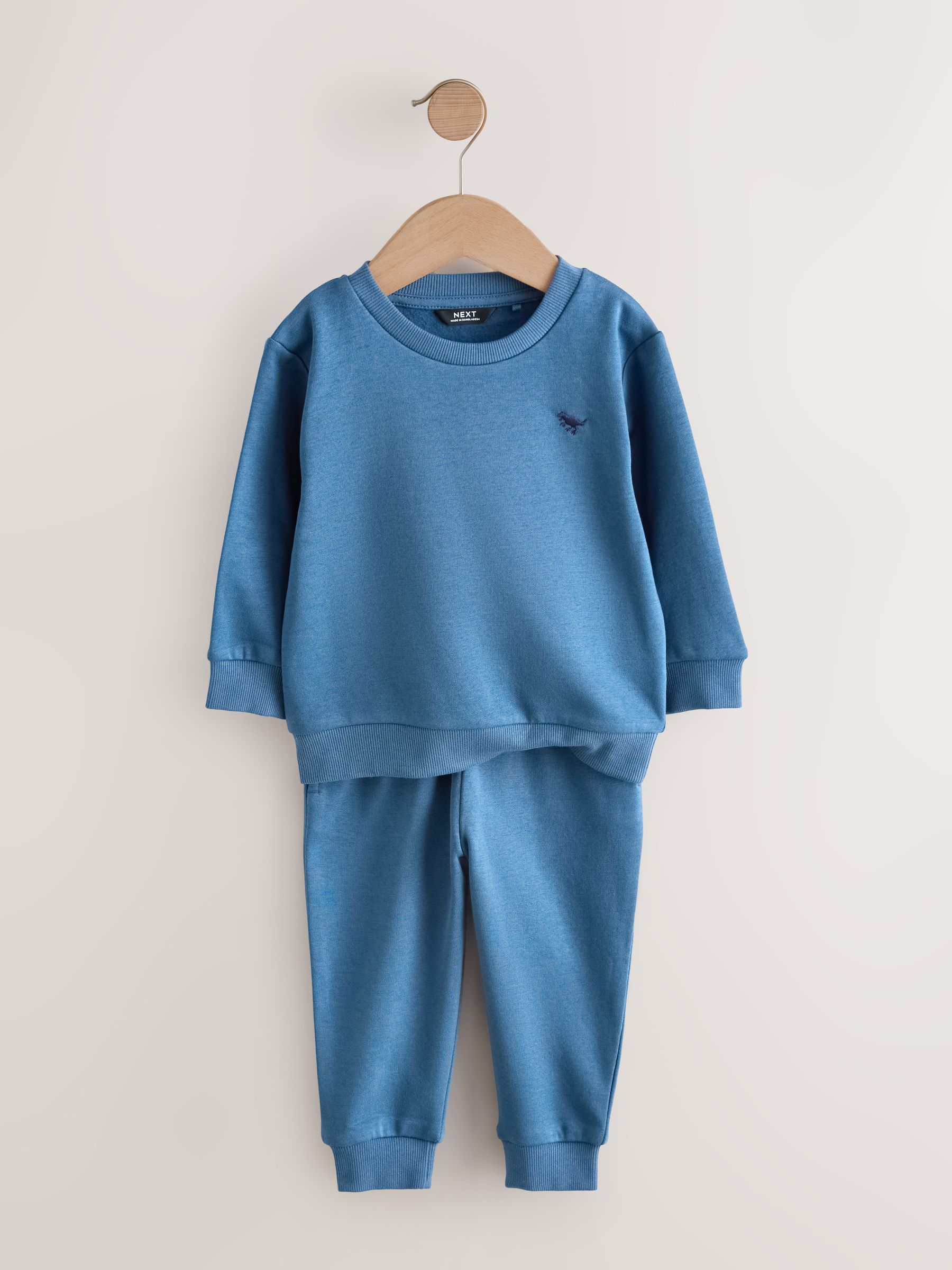 Antracietgrijs/enzymblauw/stopverf - Set van 3 sweatshirts en joggingbroeken (3mnd-7jr)
