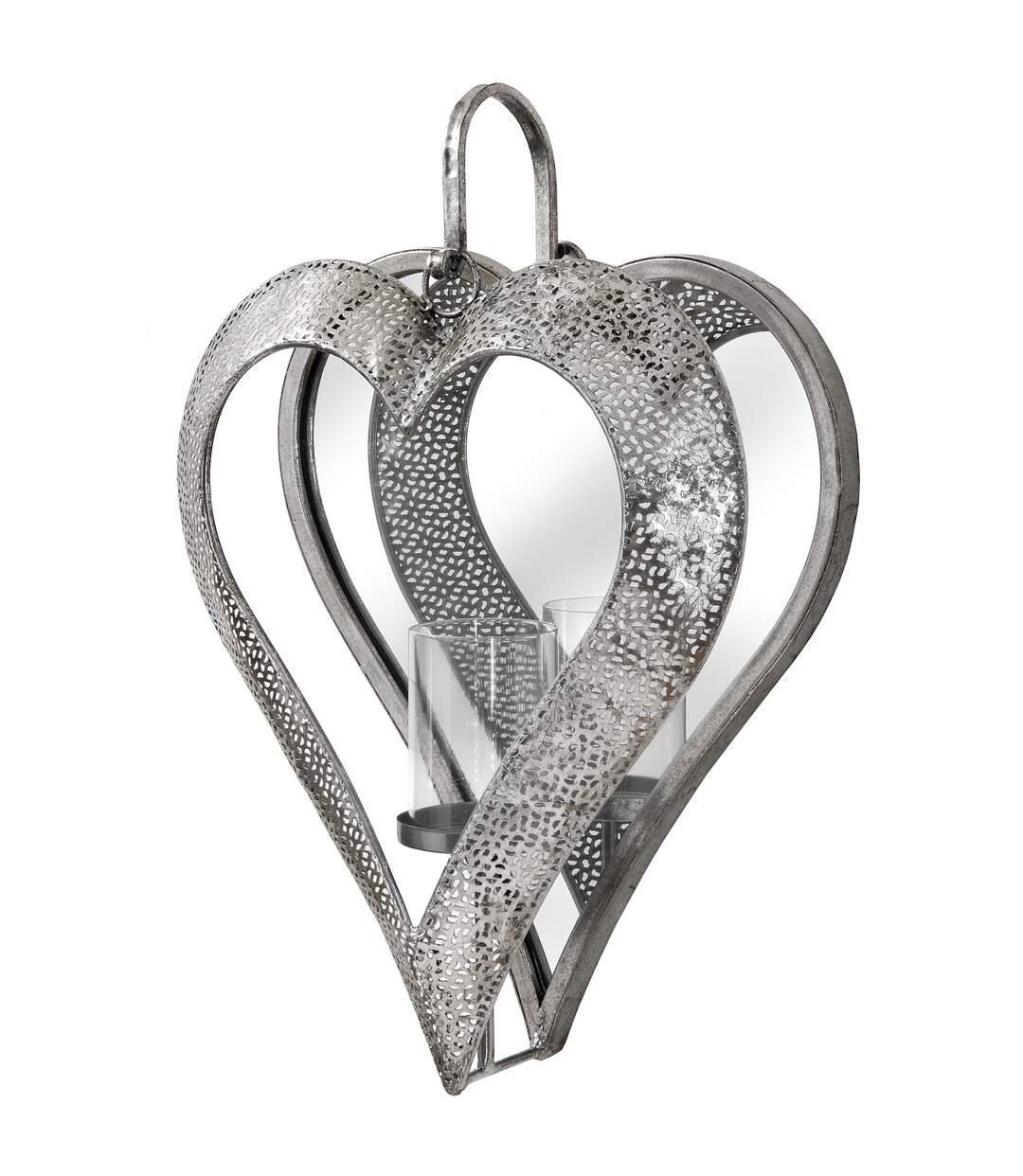Hill Interiors - Bougeoir HEART (Argenté) (S) - UTHI3098