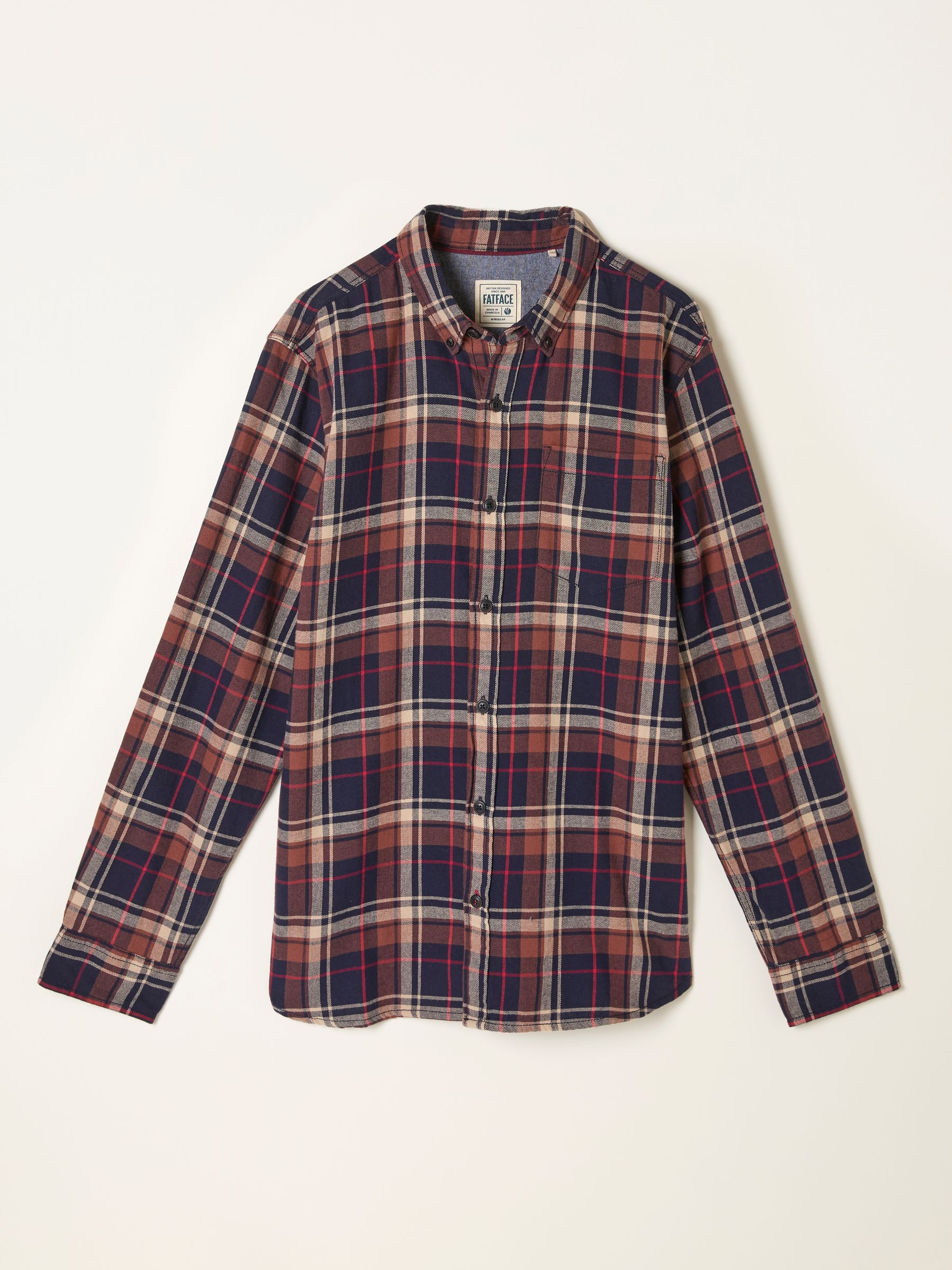 FatFace Long Sleeve Check Shirt