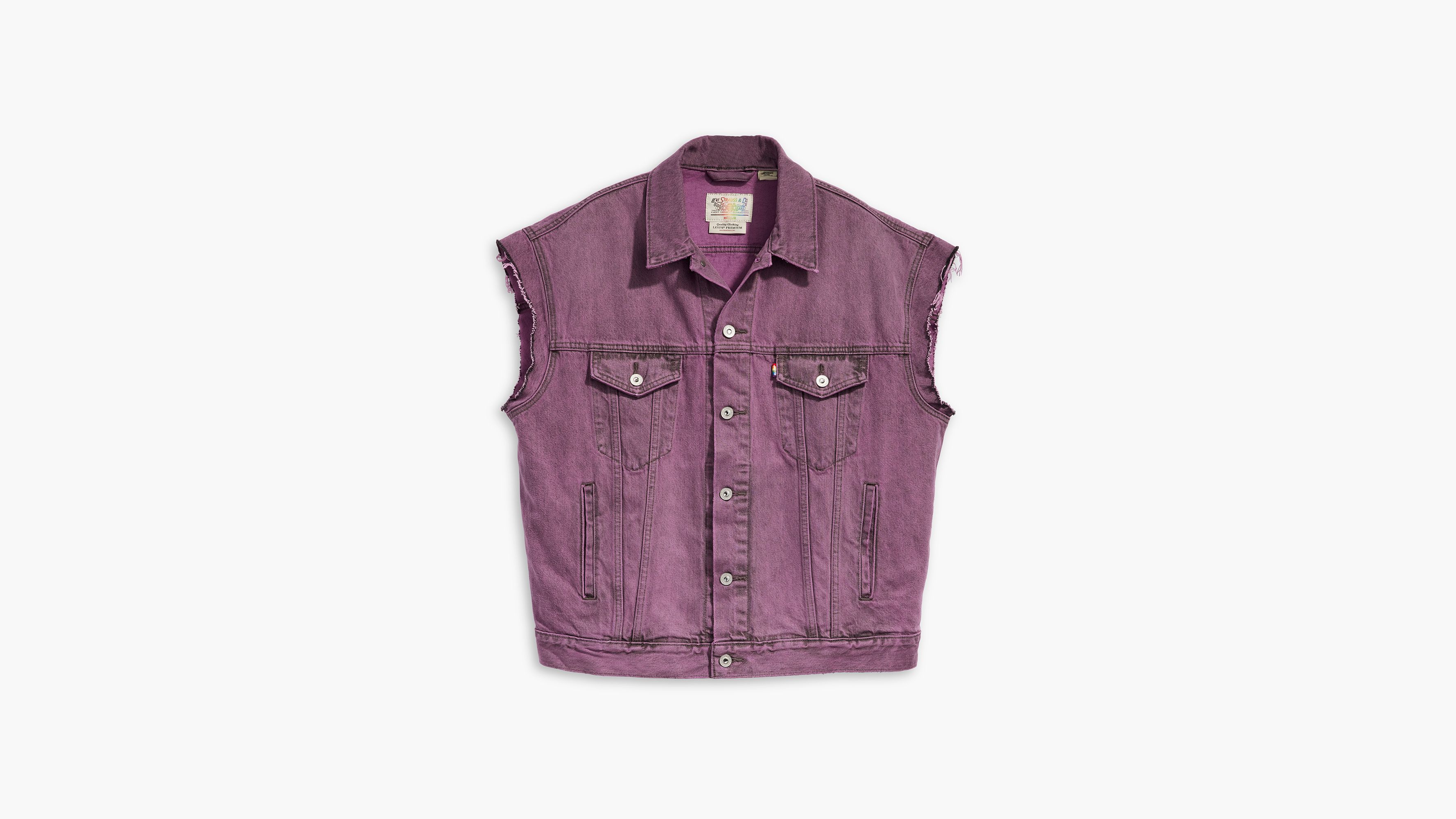 Trucker sans manches Liberation - Purple Worn In - Violet