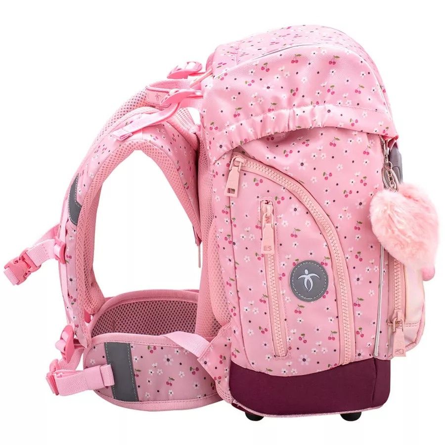Belmil Schulranzen Premium Comfy Plus Set 5-teilig Cherry Blossom