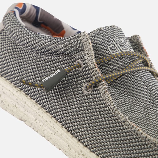 HEYDUDE Wally SOX Instappers grijs Canvas