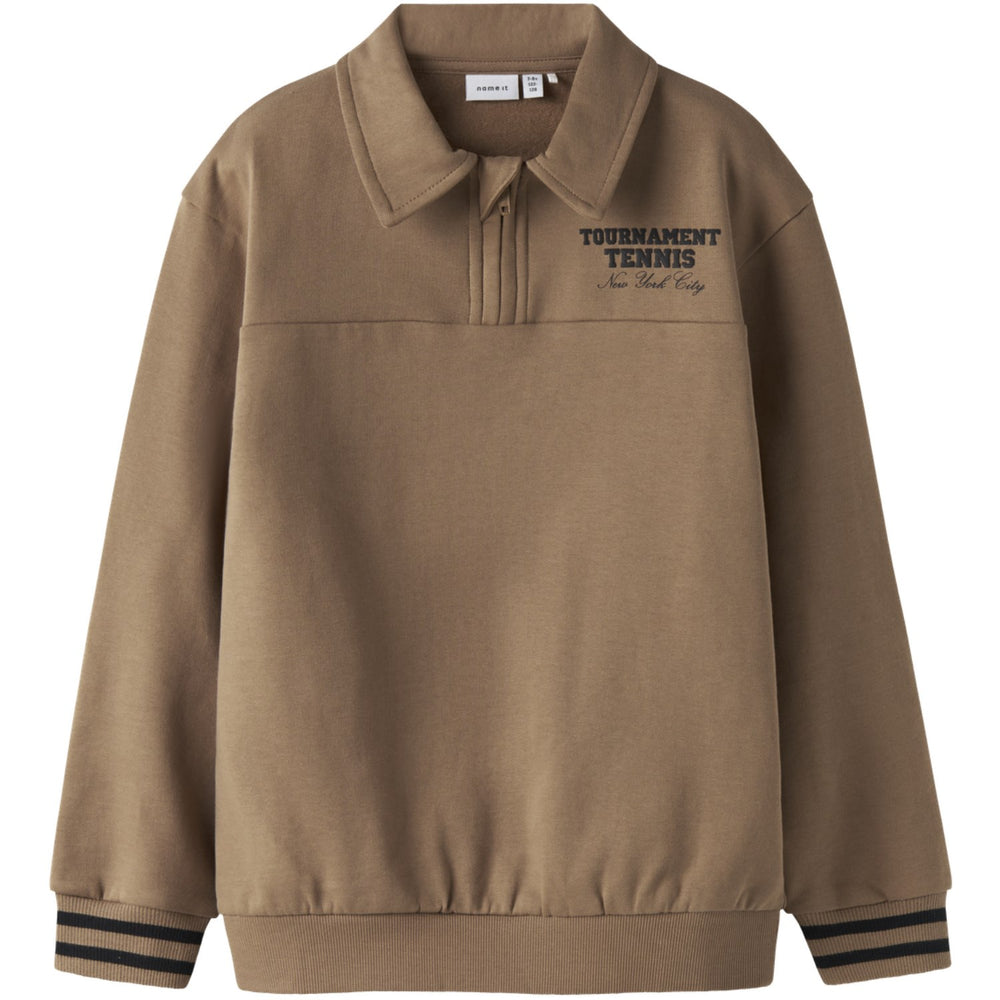 Køb Name It Toasted Coconut Nkmtrent Ls Nreg Sweat Polo Bru