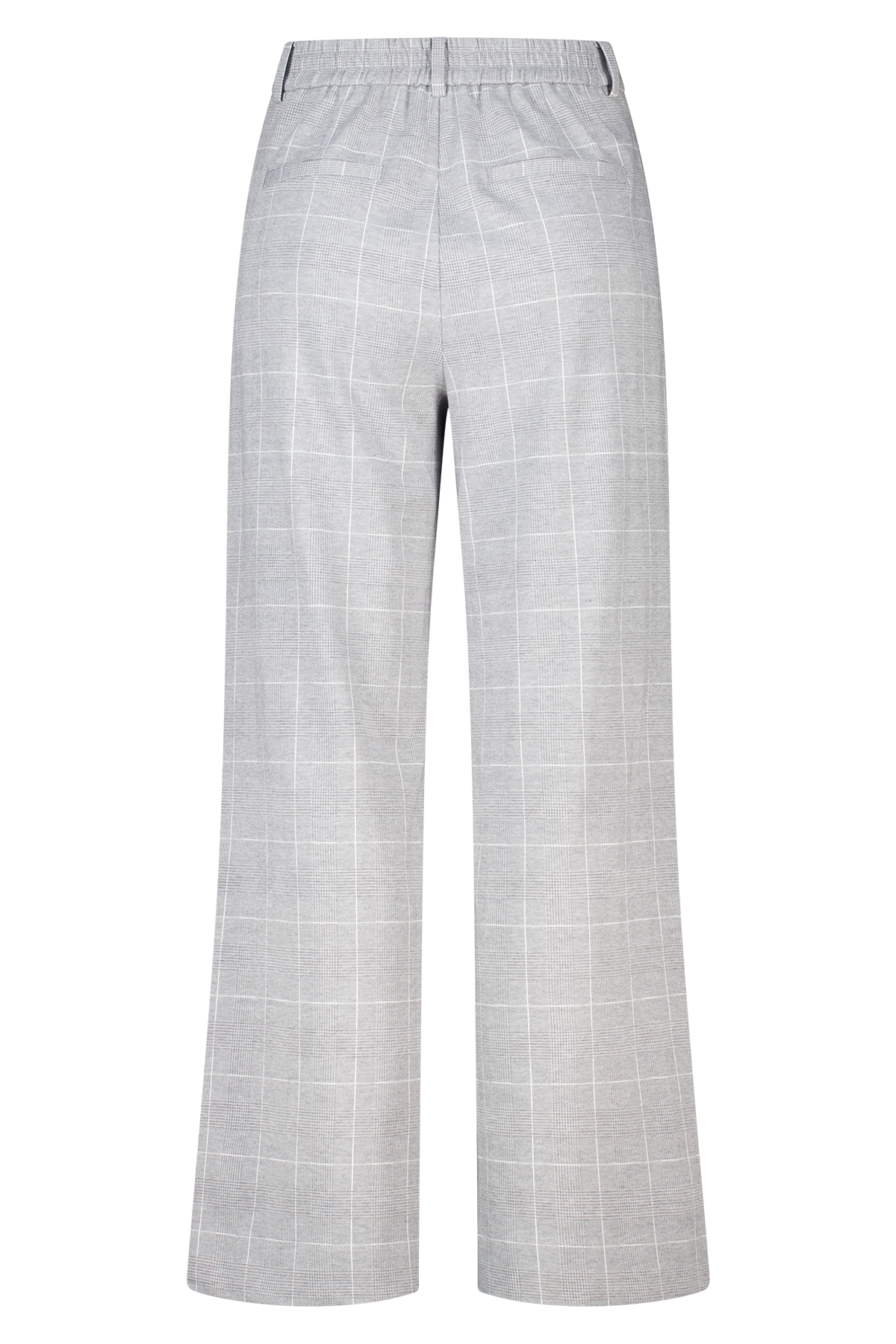 Geruite wide-leg pantalon Multi Grijs-Zwart