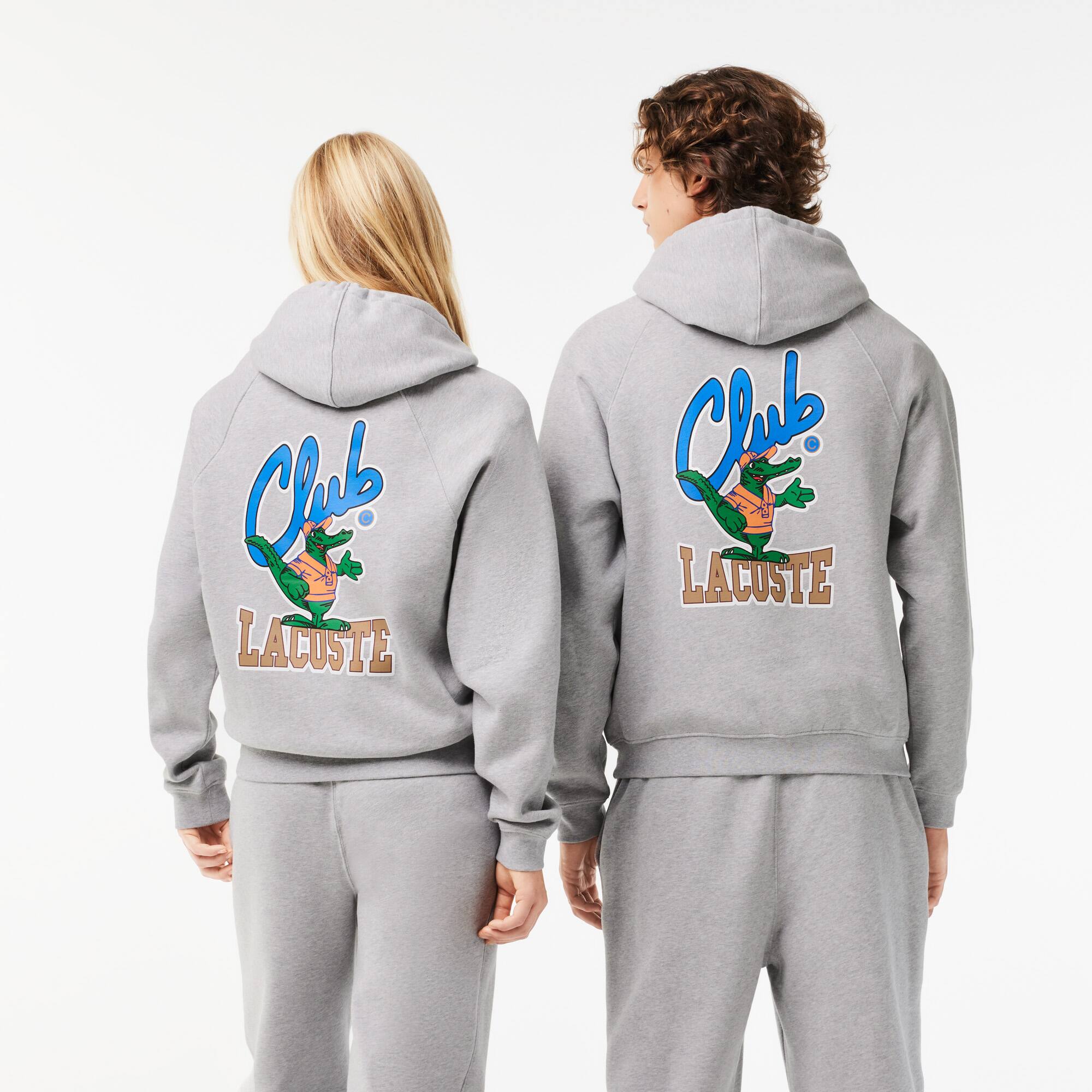 Sweatshirt Jogger loose fit avec imprimés iconiques Sweatshirts - Gris - Lacoste - Unisex