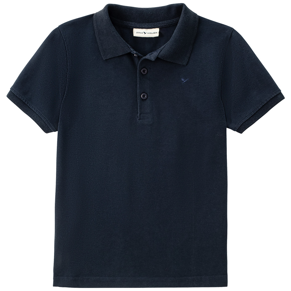 Jonas Nielsen Jungen Poloshirt in Pique-Struktur dunkelblau