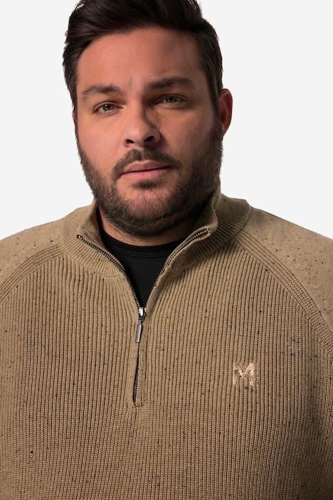 Men+ Strick-Troyer, Zippkragen, bis 8 XL