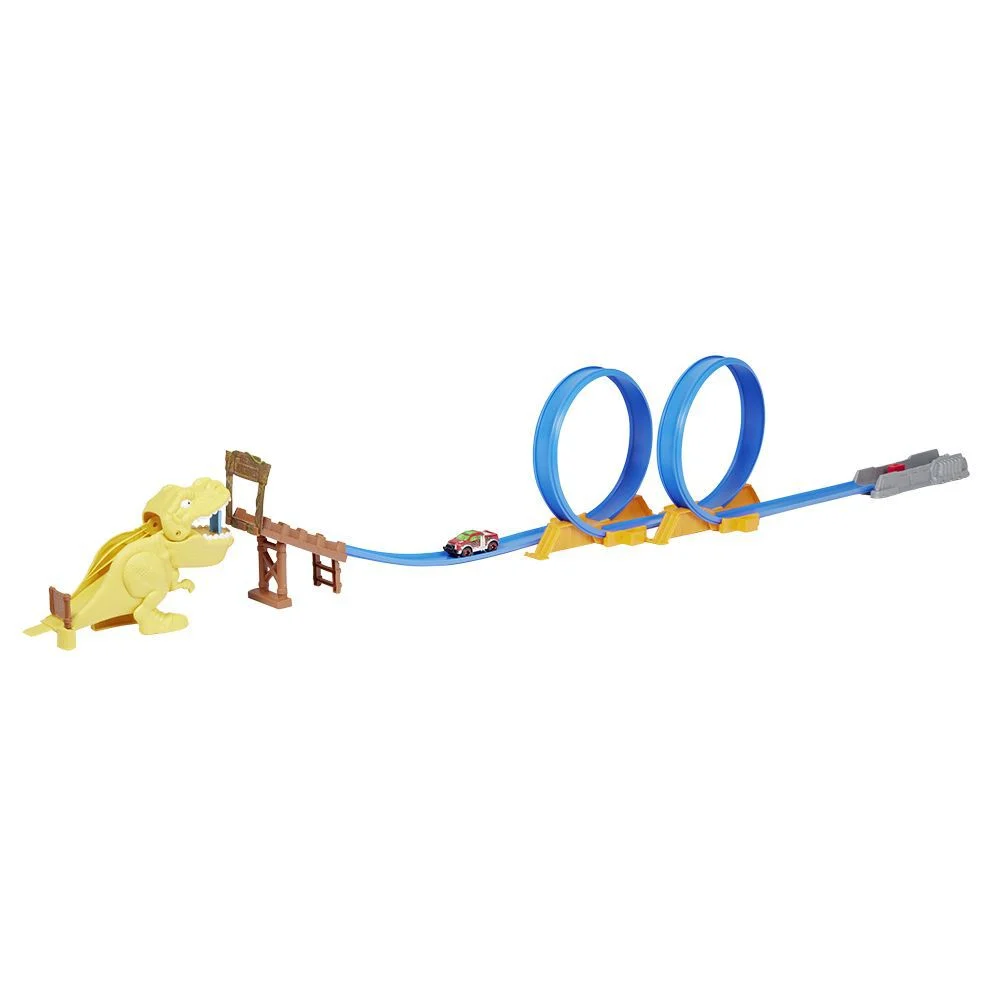 Circuit Zuru métal avec figurine T Rex