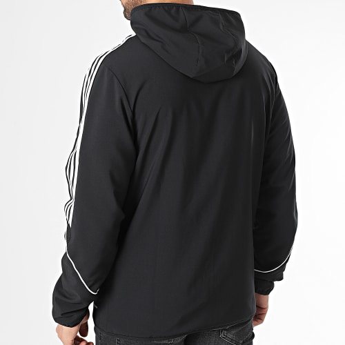 Veste Zippée Capuche A Bandes Tiro 23 HZ9066 Noir