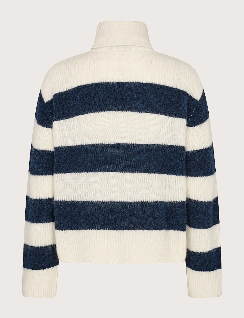MOS MOSH PULL COL ROULÉ FEMME AIDY RAYÉ MARINE