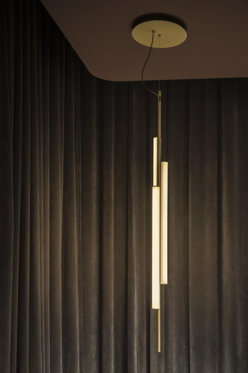 Marset Ambrosia V130 hanglamp met stekker LED mat goud