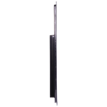CANDO hoge plint eindstuk clip zwart 1,6 x 14,3
