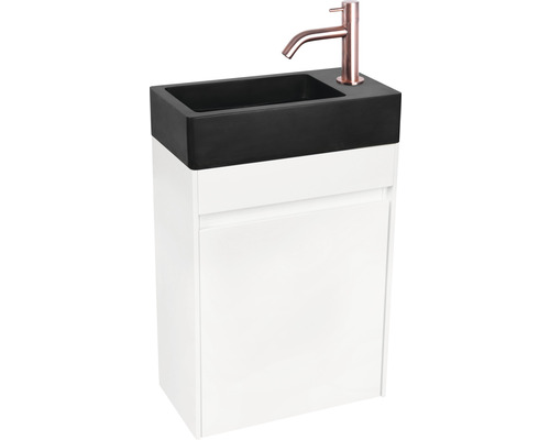 Wastafelmeubel Verschil HURA L BxHxD 39,5 x 52 cm x 21,5 cm Frontkleur wit