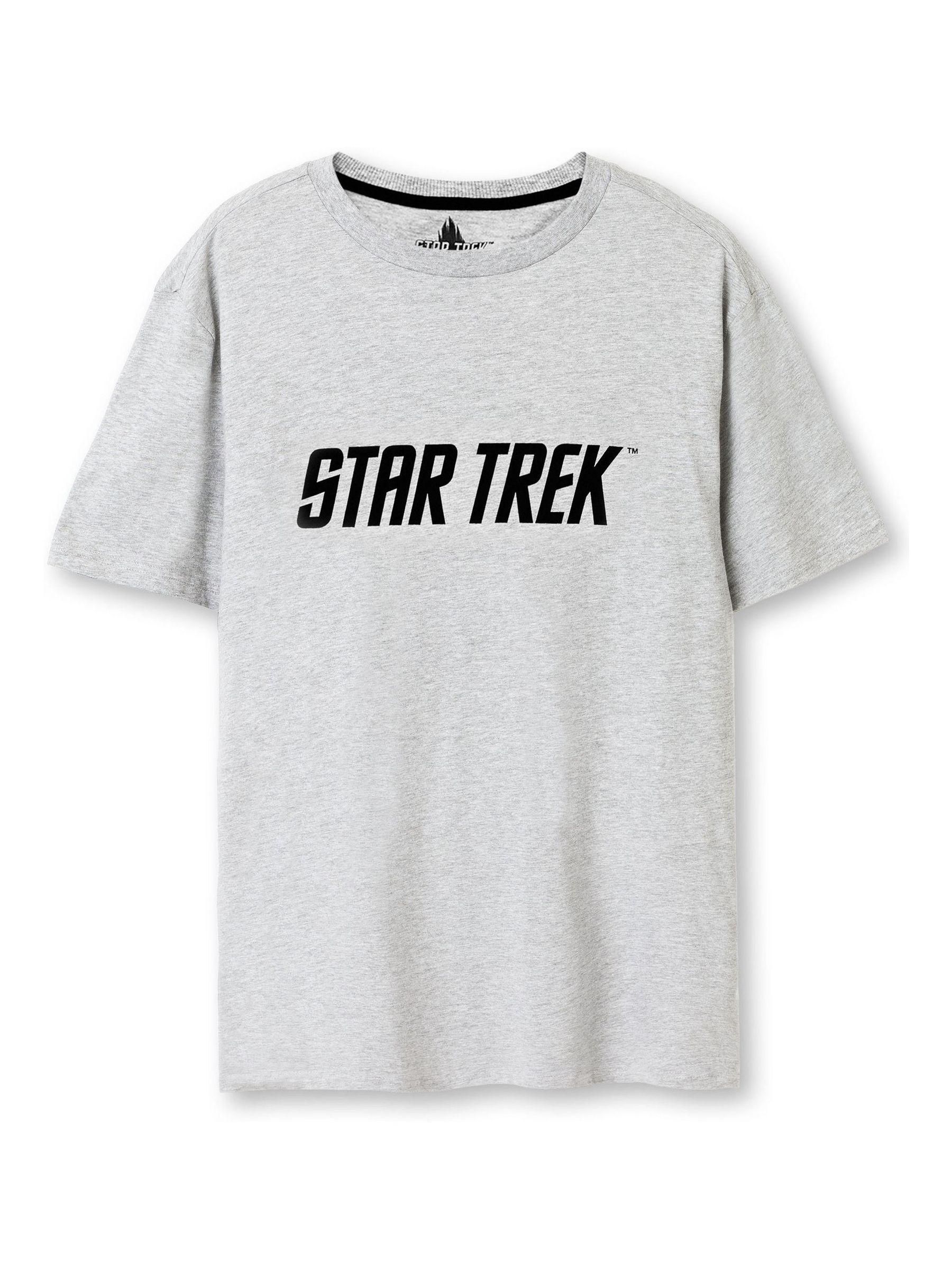 Vanilla Underground Mens Grey Star Trek 100% Cotton Licensed Pyjamas