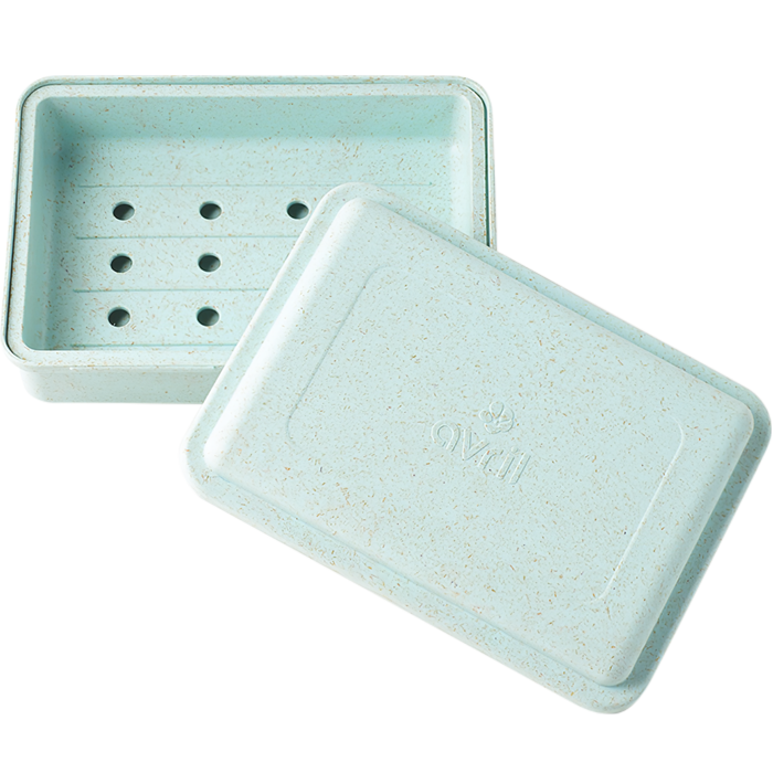 Boîte à savon égouttoir en bioplastique