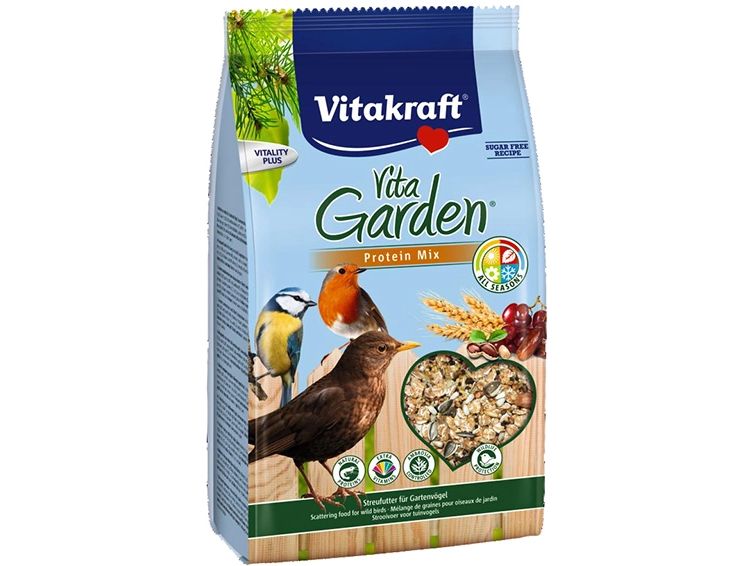Vitakraft Vogelfutter VitaGarden Protein-Mix, 1 kg Wertvolle Ergänzung für die bunte Vogelwelt