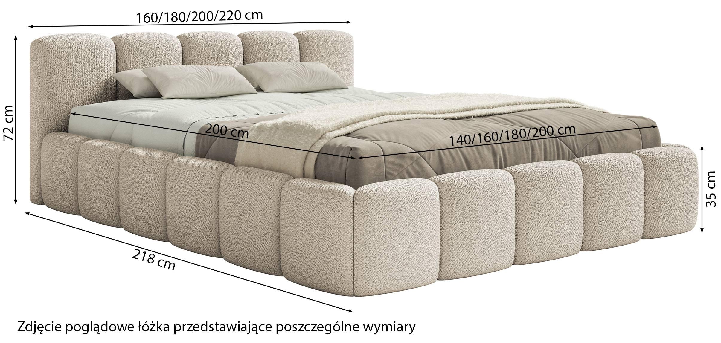 NADUVI Collection Bedframe Chloe laag 160 x 200 met opbergruimte