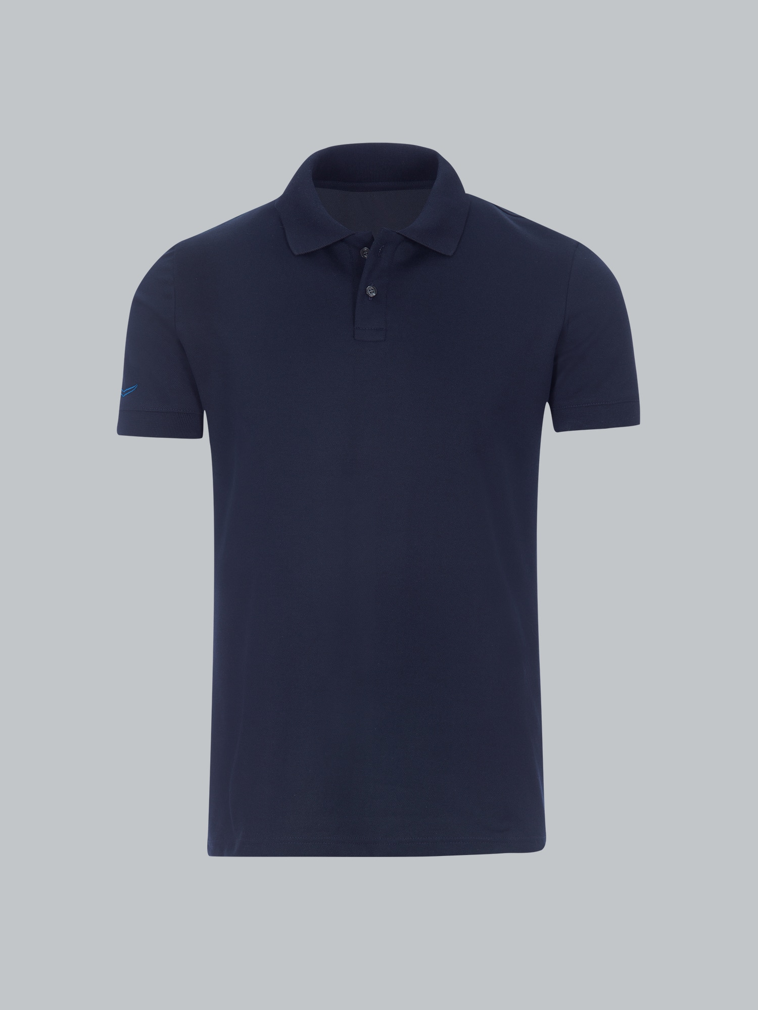 Poloshirt aus elast. Piqué Navy
