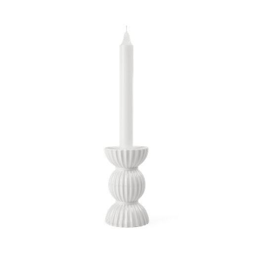 Lyngby Porcelæn Tura Kronelysestage, Hvid