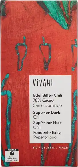 Superior pure chocolade 70% chili