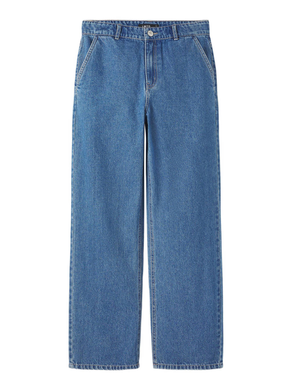 LMTD loose fit jeans NLMTOIZZA medium blue denim