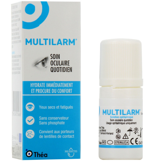 Thea Multilarm gouttes oculaires hydratantes - Yeux secs, fatigués