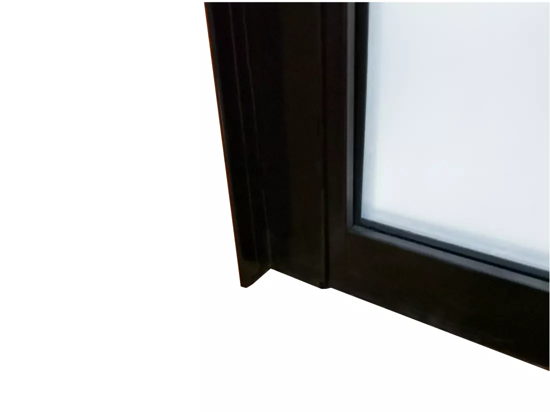 Verrière d'angle atelier en aluminium thermolaqué - L120 x L60 x H130 cm - Noir - BAYVIEW